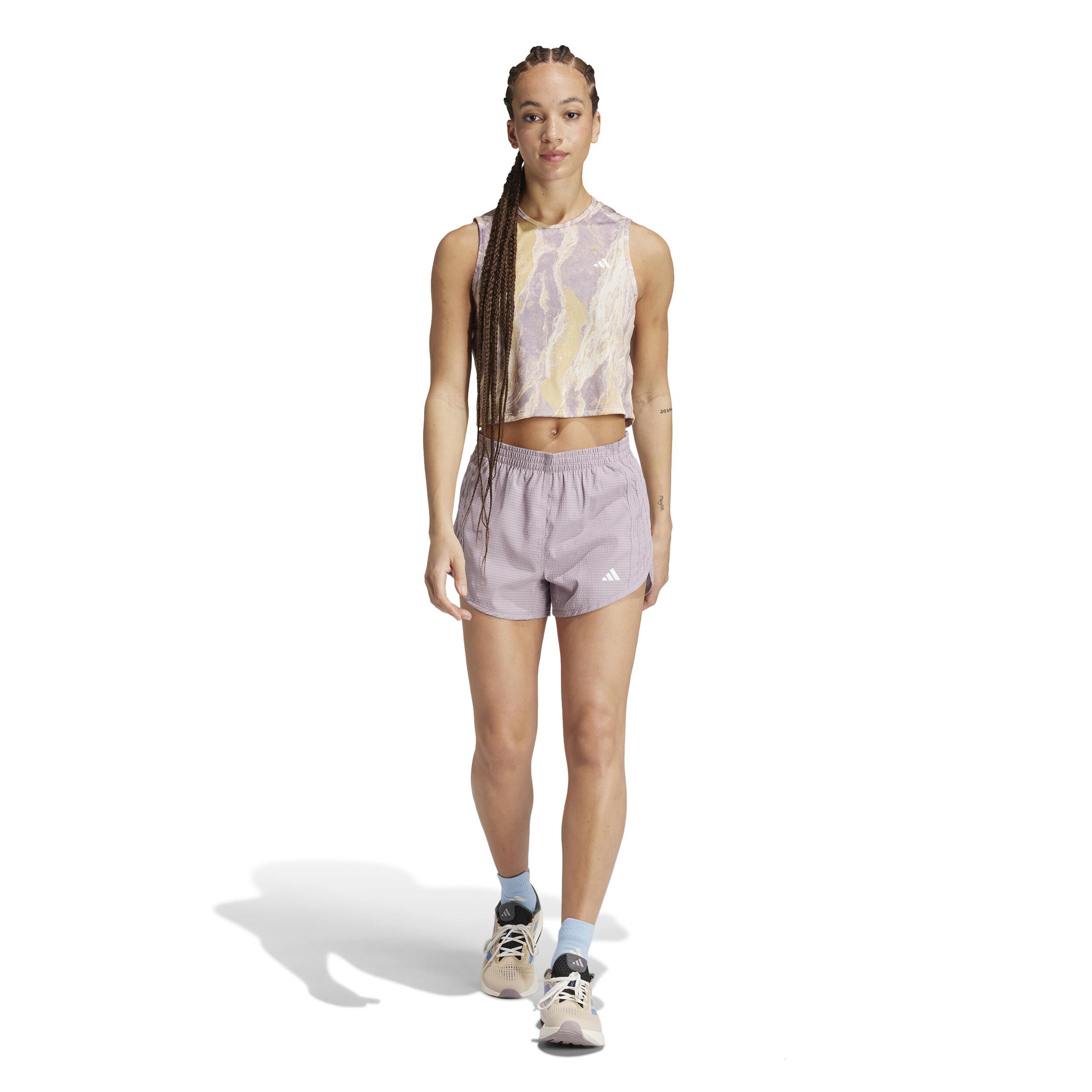 adidas Own The Run MFTP Short De Running Femmes - Lilas