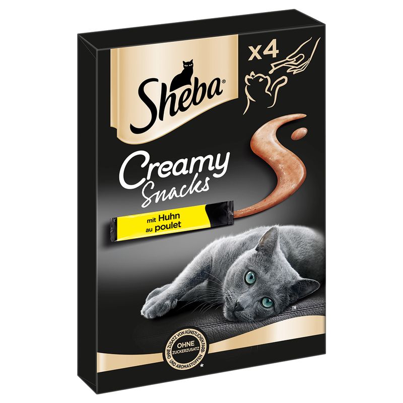 Lots économiques Sheba Creamy Snacks 8 x 12 g