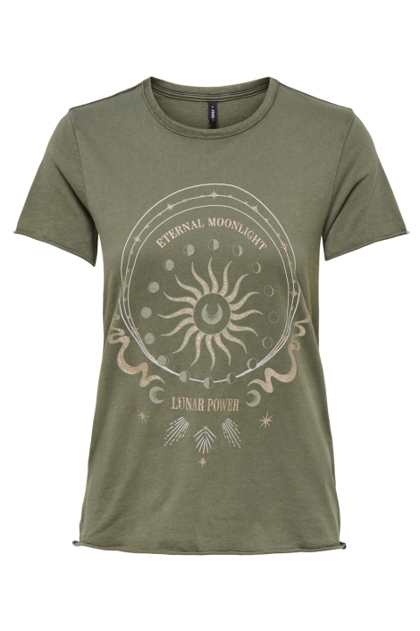 Only groene dames t-shirt