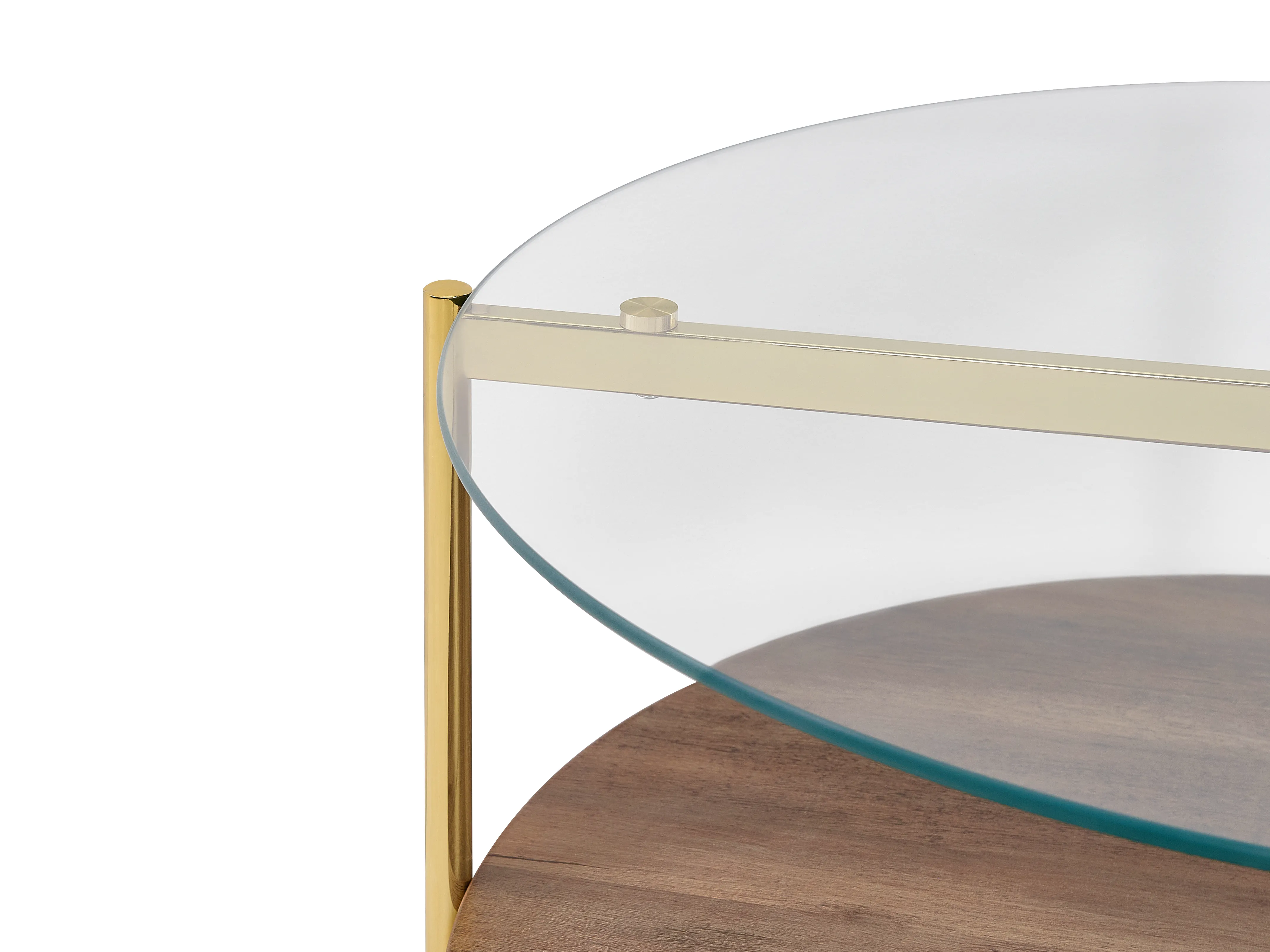 Salontafel LOVELL Veiligheidsglas Goud