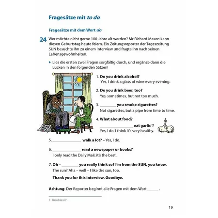 Hauschka Verlag Frage und Verneinung. Englisch ab 6. Klasse und für Erwachsene