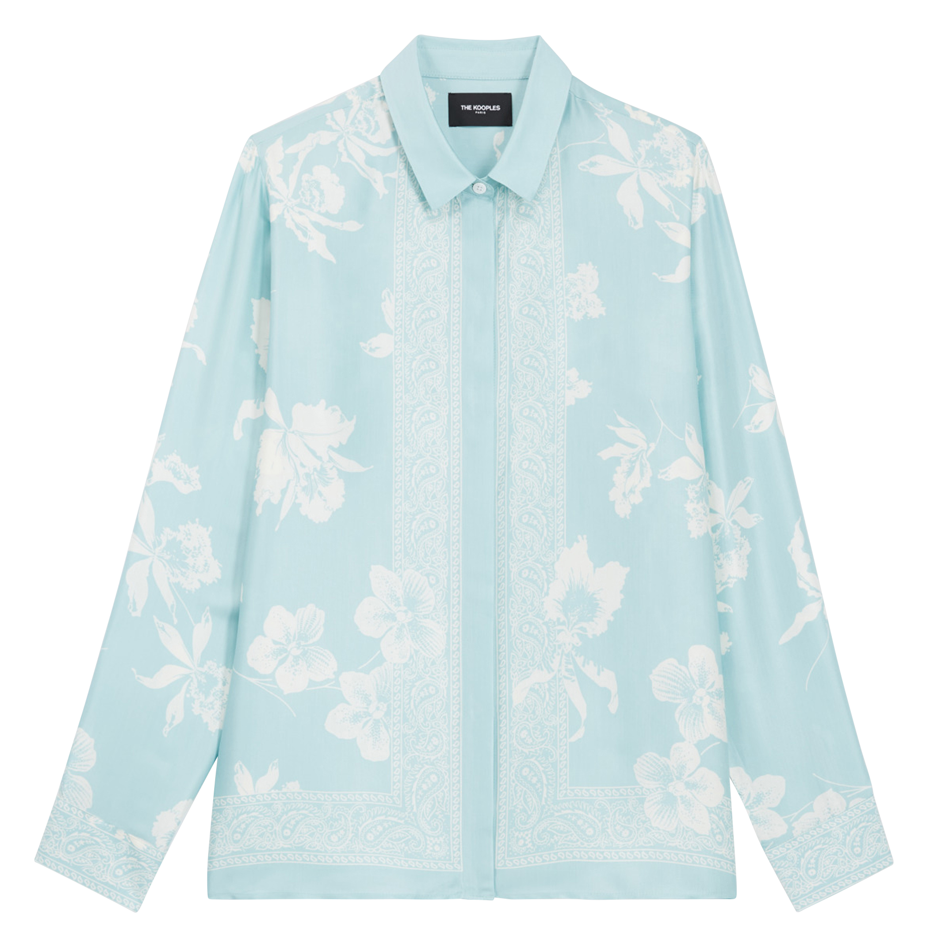Chemise col classique imprimée floral| Multicolore