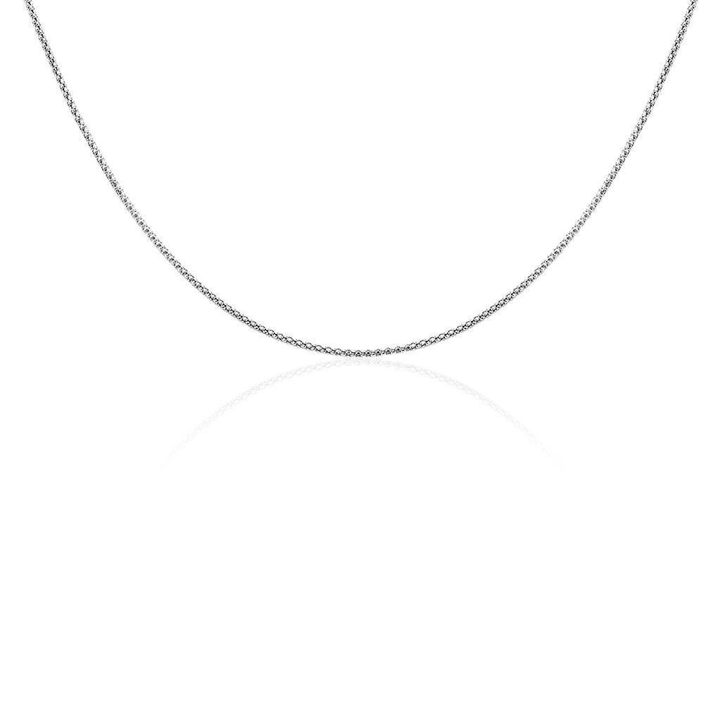 Collier Nahila Argent Blanc