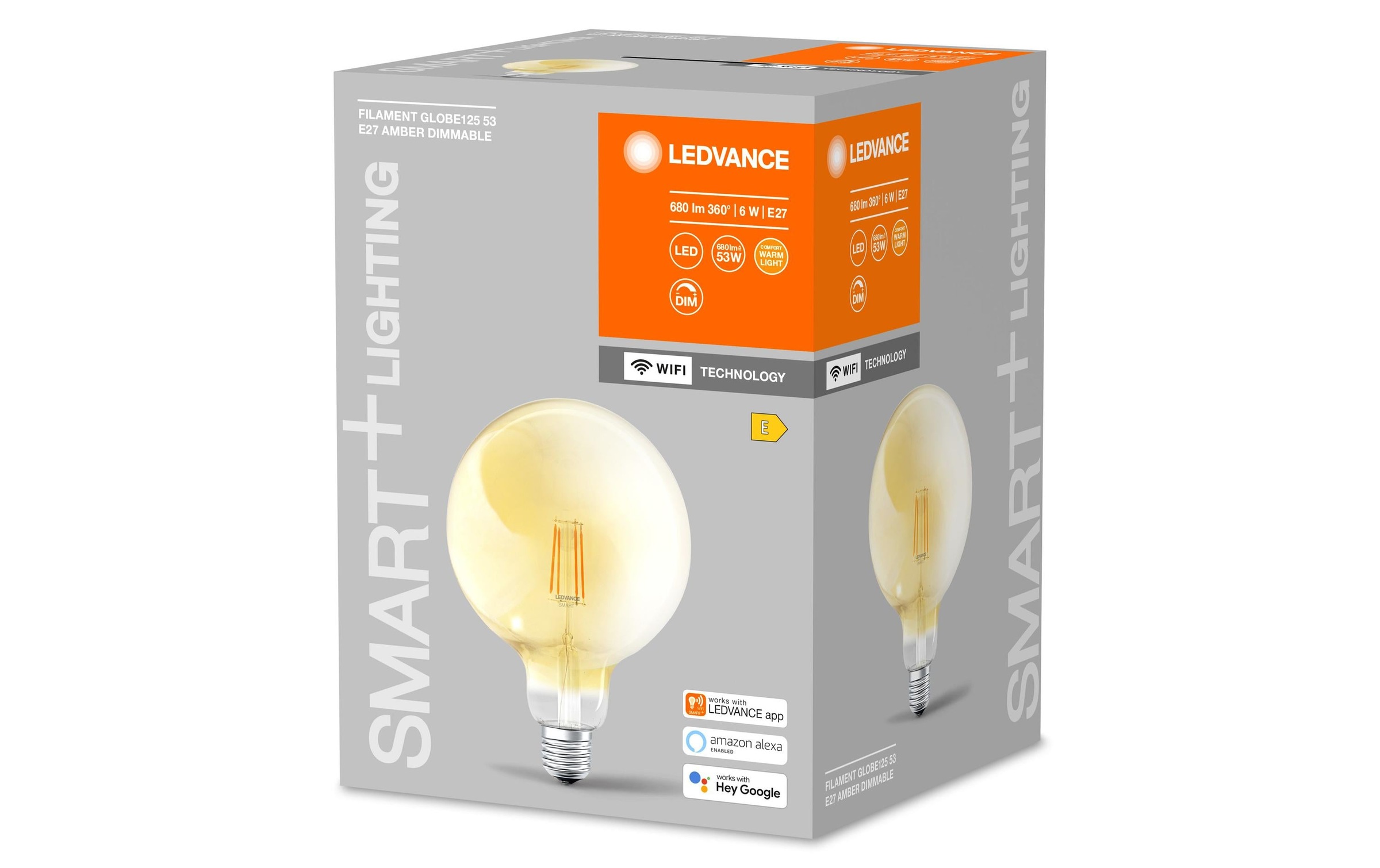 LED-Leuchtmittel »SMART+ Globe, Filament, 6W, E27, WiFi« E27 Warmweiss