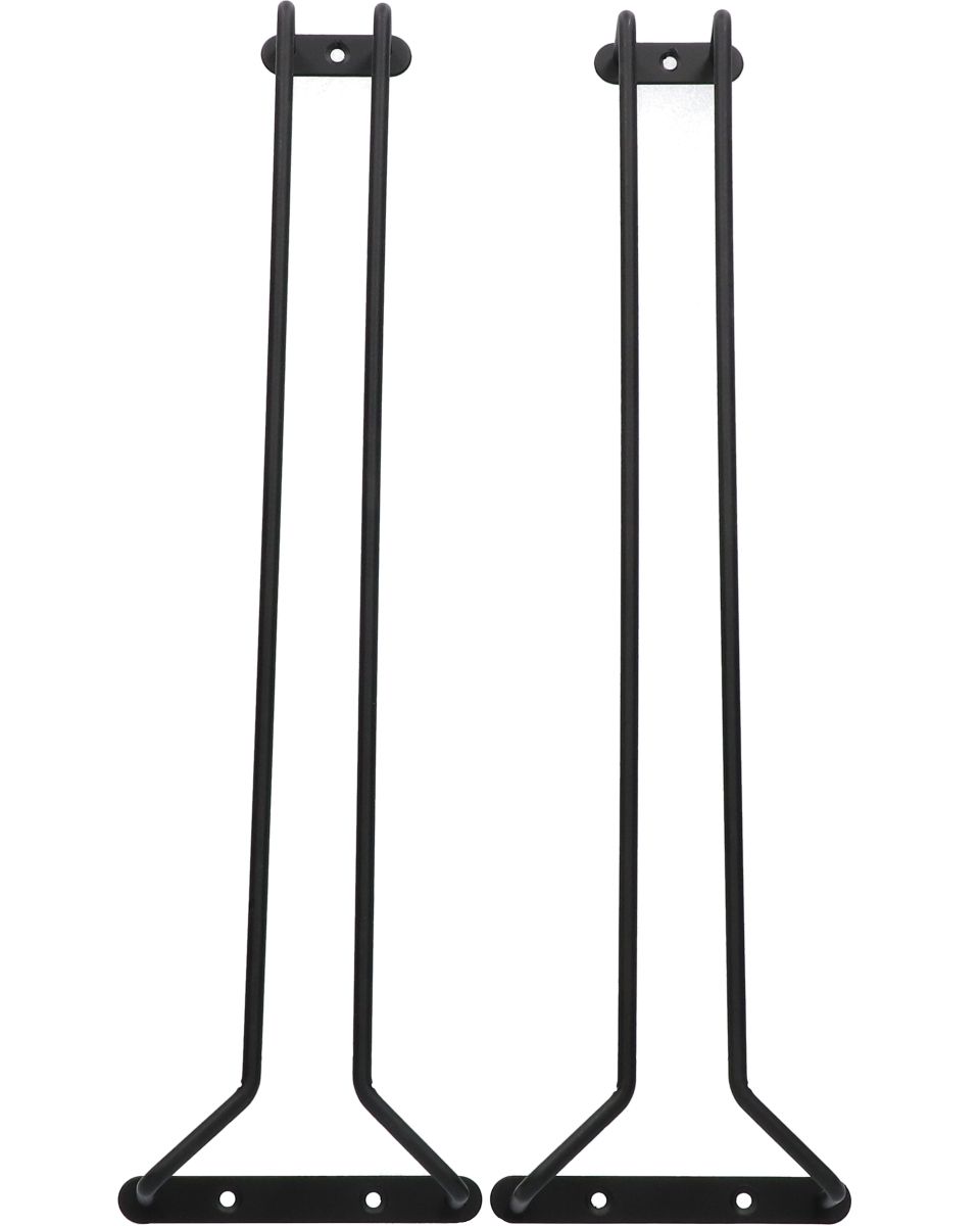 Glazenrek Zwart 400x110 mm (set)