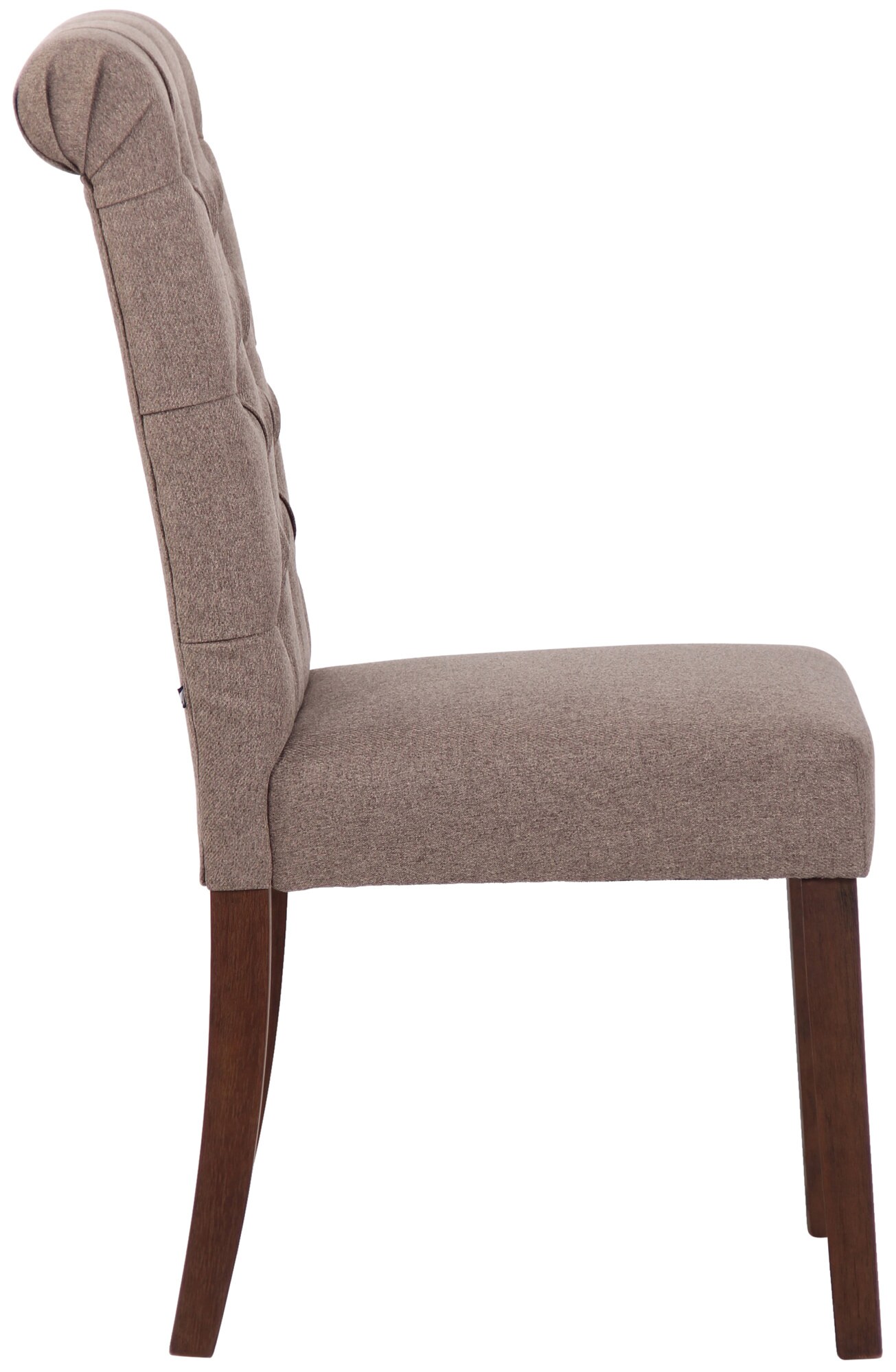 CLP Esszimmerstuhl Lisburn I Samt I Stoff I Polsterstuhl Gesteppt Chesterfield Design
