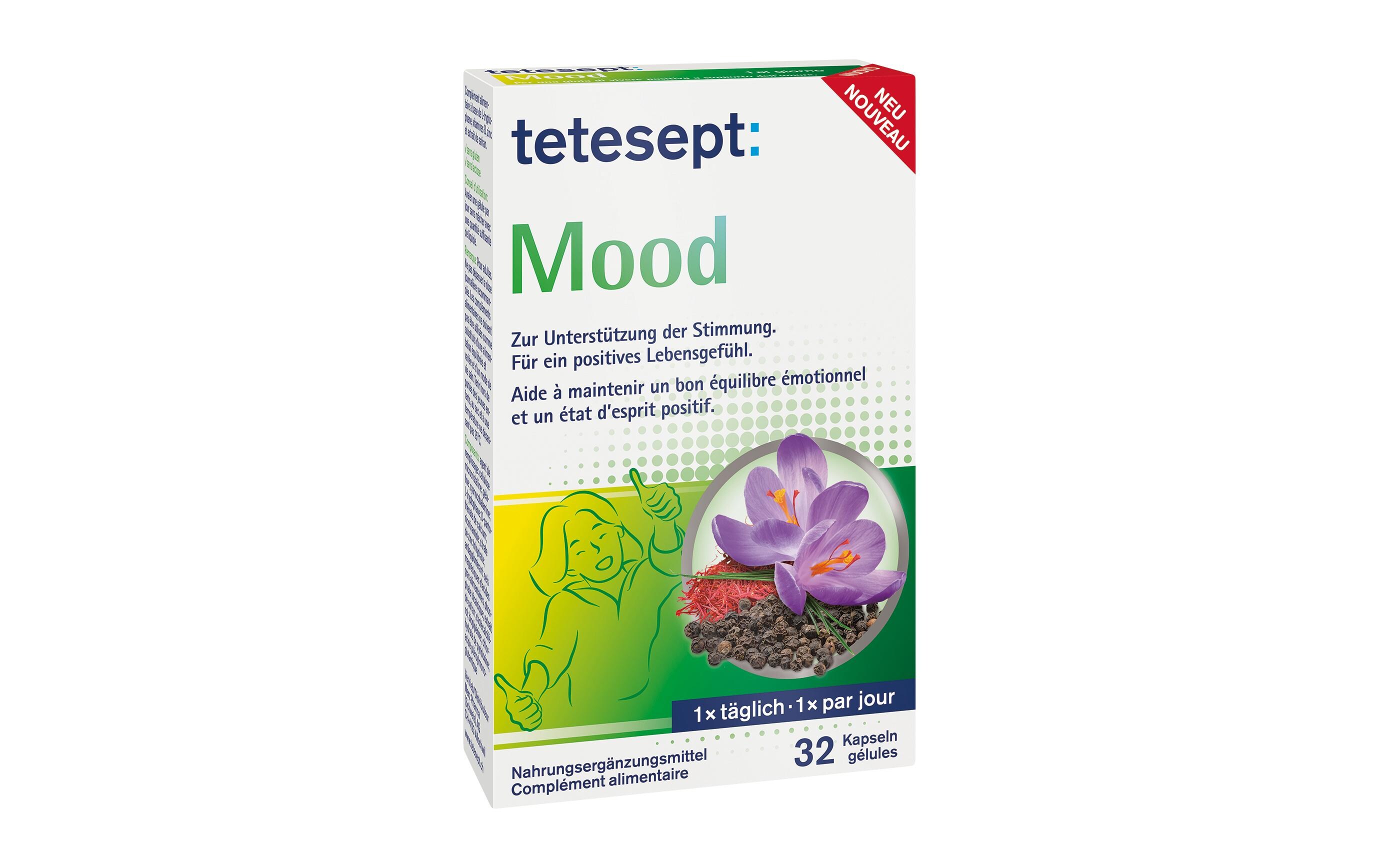 Mood 32 KapselnNahrungsergänzungsmittel zur Unterstützung der Stimmung und ein positives Lebensgefühl