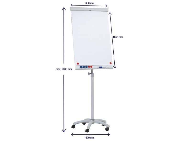 Franken Flipchart X-tra!Line Mobil 68 cm x 105 cm Mobiles Flipchart