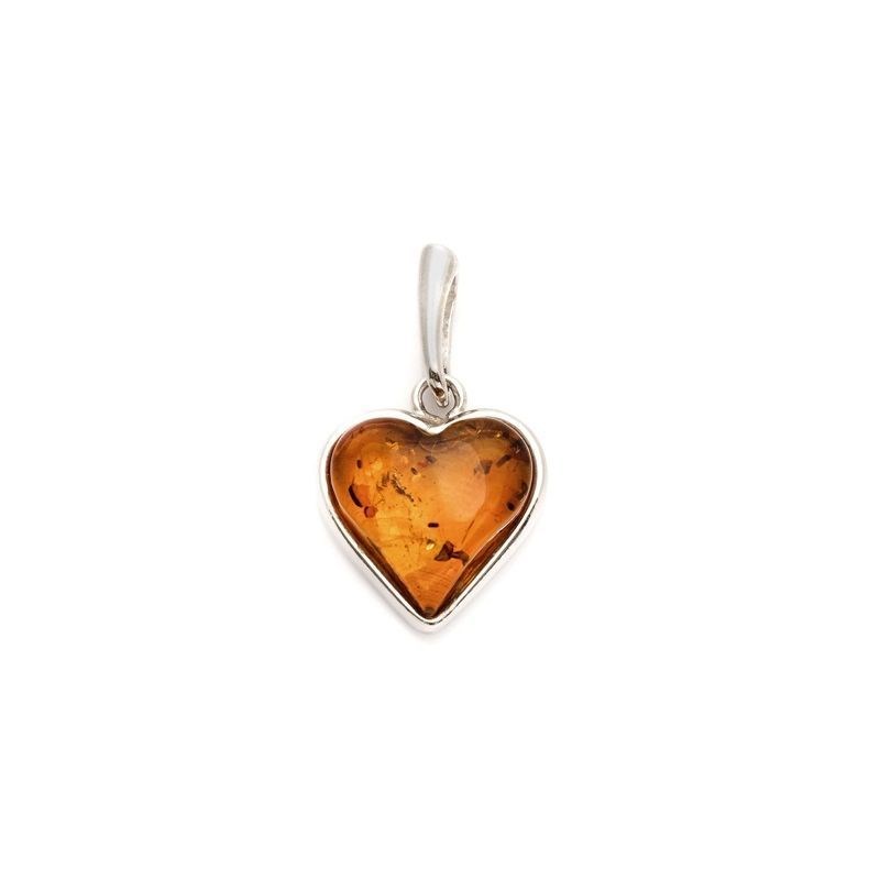 Pendentif argent 925 Ambre veritable de la mer Baltique