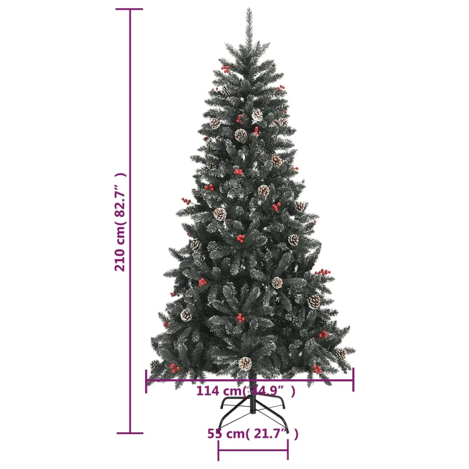 vidaXL - Kerstboom - Groen - 210 cm