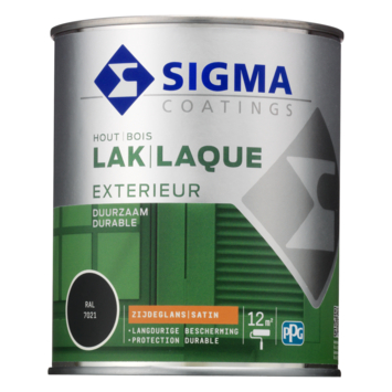Sigma Exterieur buitenlak zijdeglans RAL 7021 zwartgrijs 750 ml