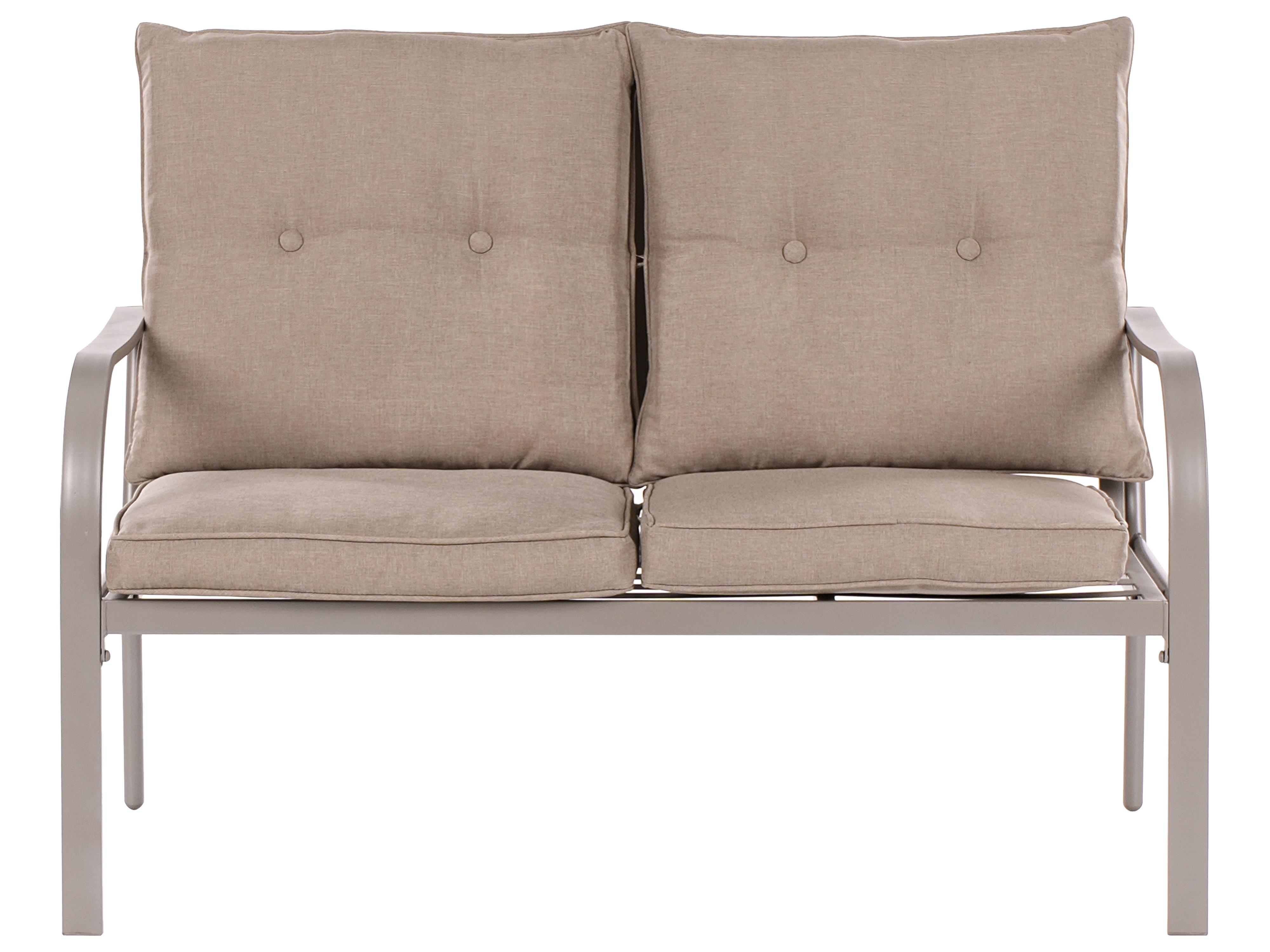 Loungeset met tafel 4-zits MESTRINO Metaal Beige