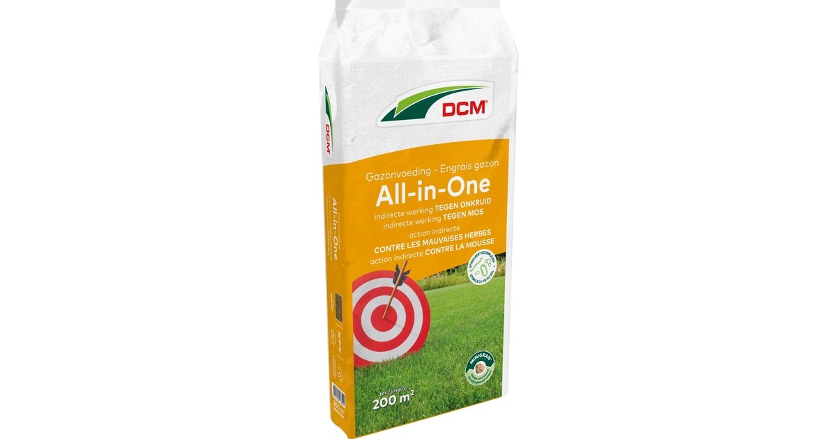 DCMGazonvoeding All-In-One 10 kg meststof  (Tot 200 m²)