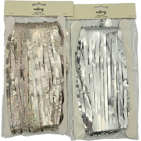 Lamettagardin glimmer - flere varianter - assorteret