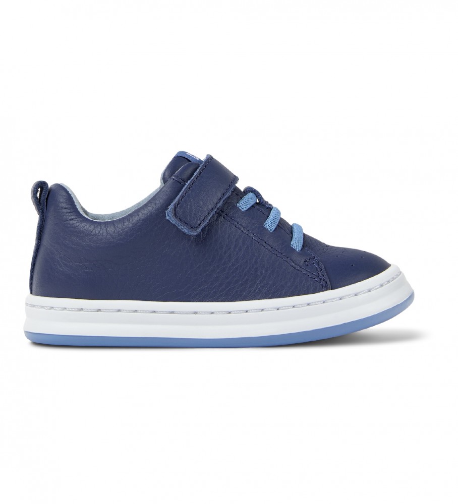 Tênis Camper Runner Four FW em couro azul marinho
