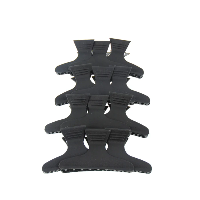 Lot de 12 pinces croco noire