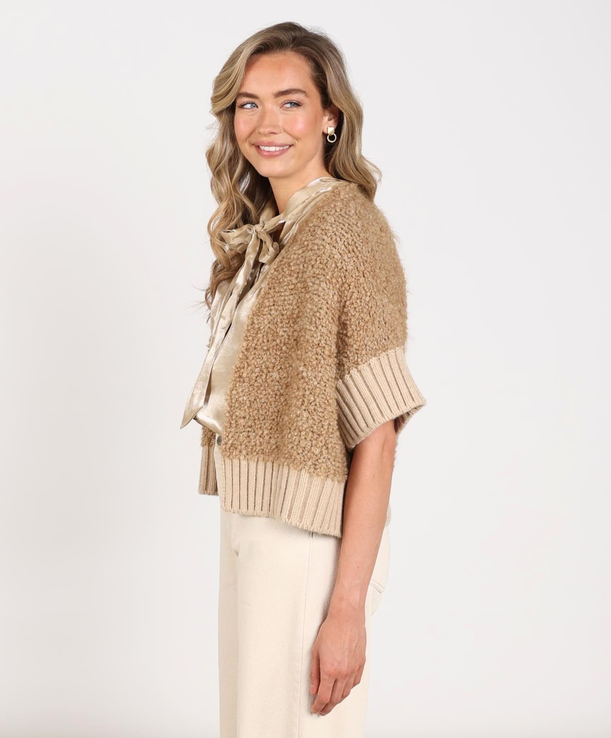 Nukus Dames vest beige
