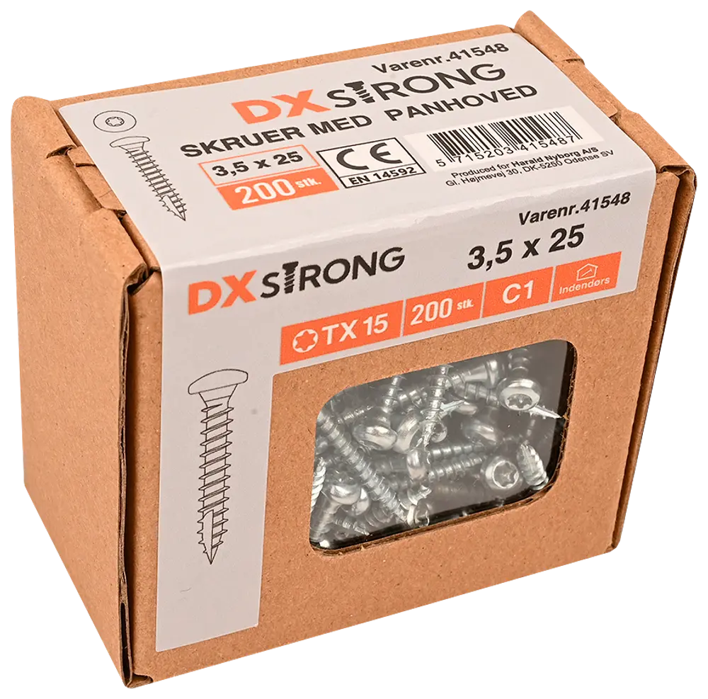 Panskrue 3,5 x 25 mm TX15 200 stk.