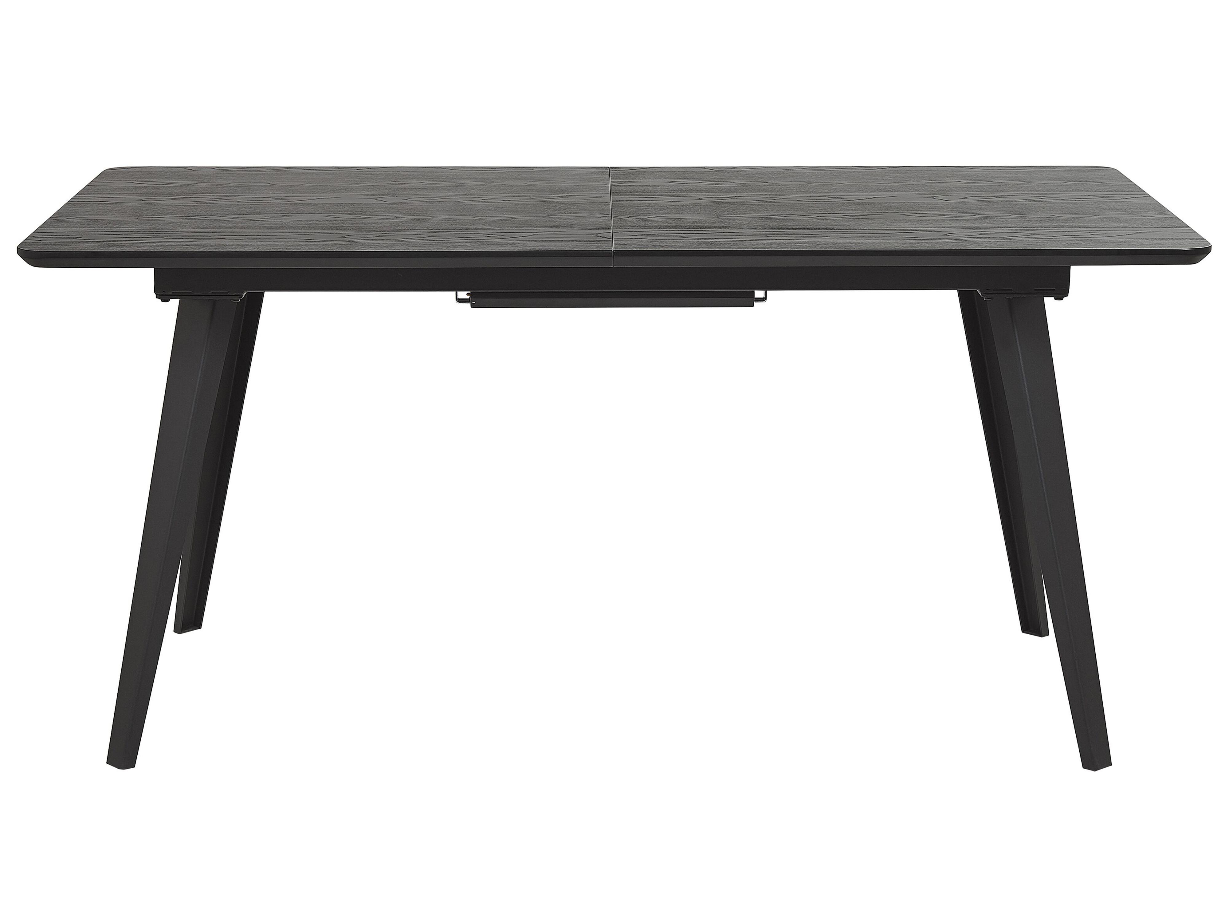 Eettafel uitschuifbaar IRVINGTON Zwart 90 cm 160/200 cm