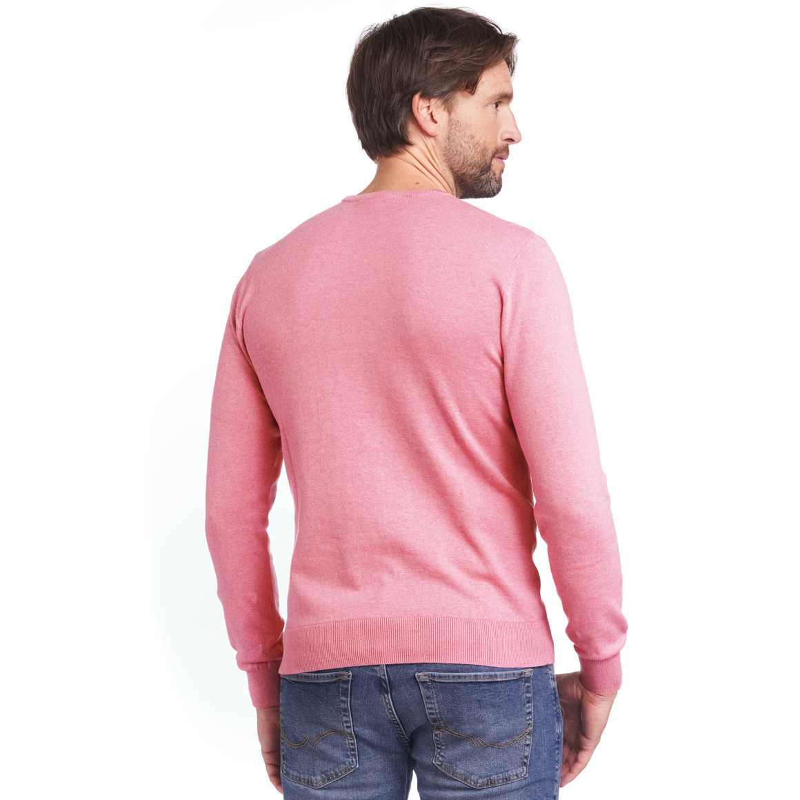 VanVaan Herren Pullover in Unifarben rosa