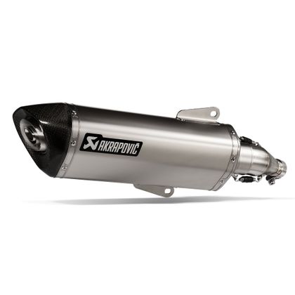 Silencieux Akrapovic Inox embout Carbone - Gris