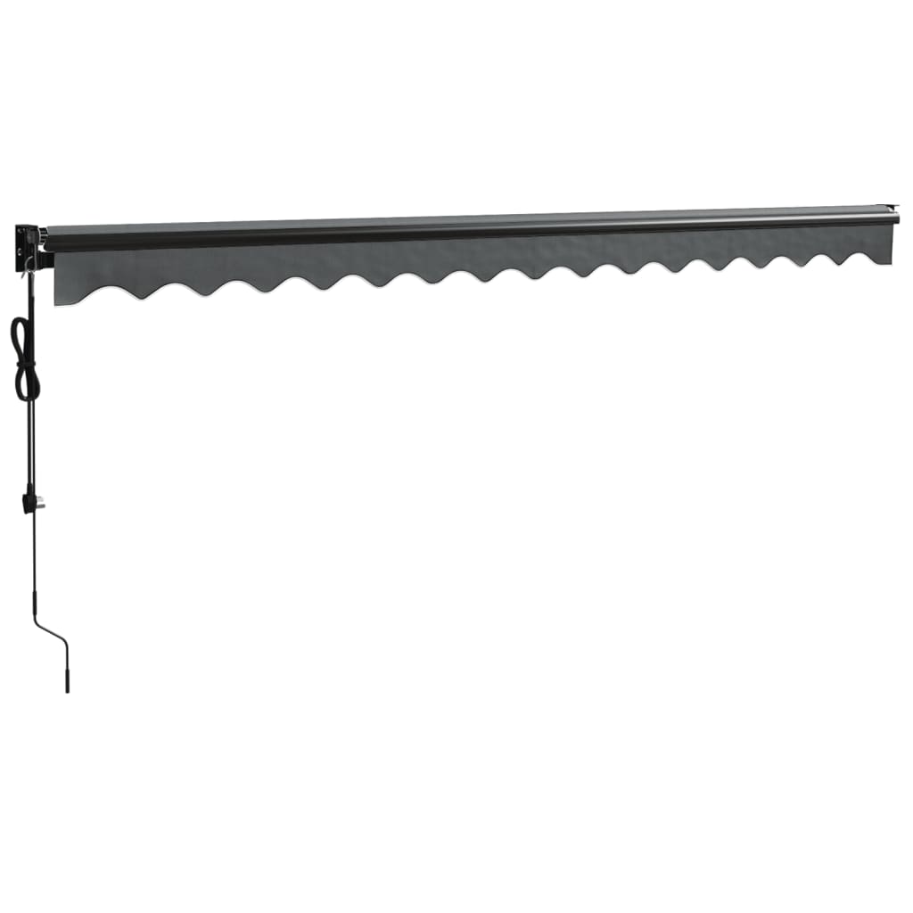 Auvent rétractable automatique anthracite 4x3 m