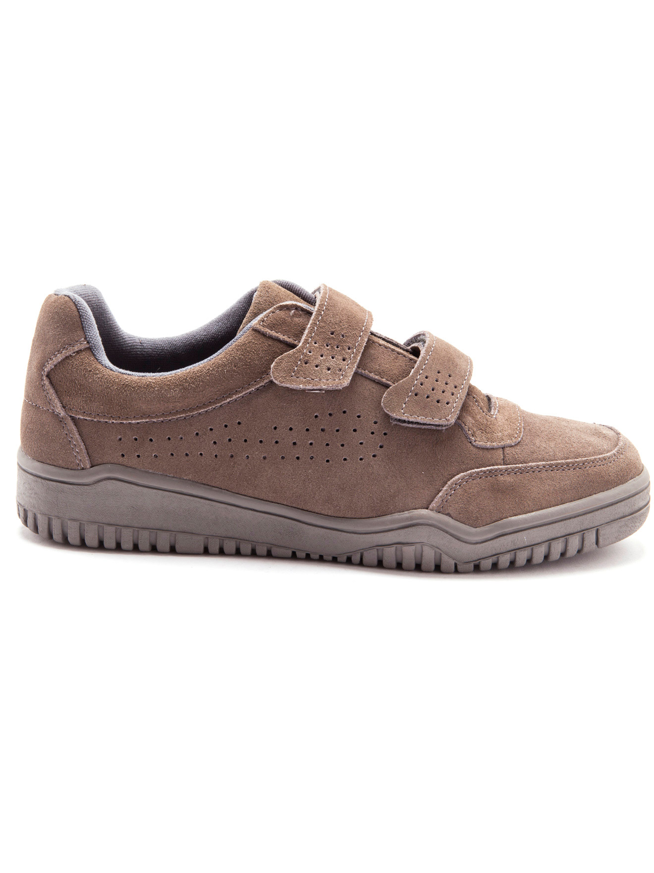 Chaussures cuir à scratch extra-larges