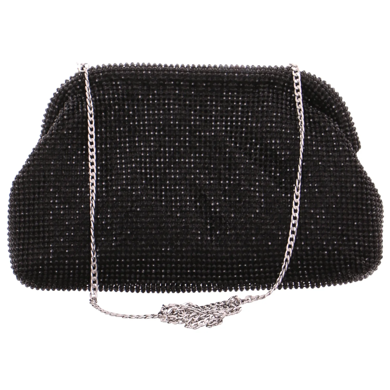 MENBUR Clutch / Abendtasche Schwarz Textil