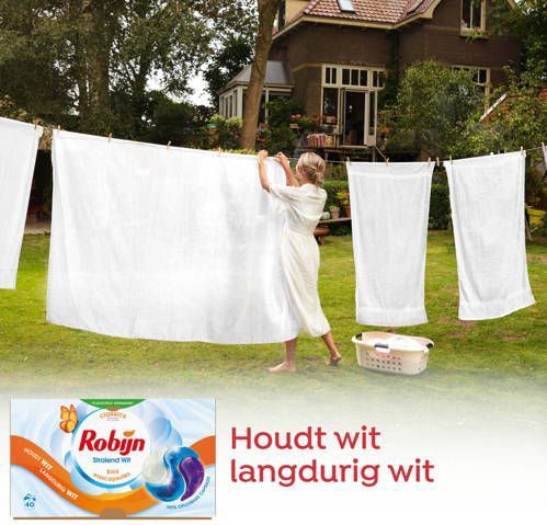 Robijn - Classics 3-in-1 Wascapsules - Stralend Wit - 120 Wasbeurten
