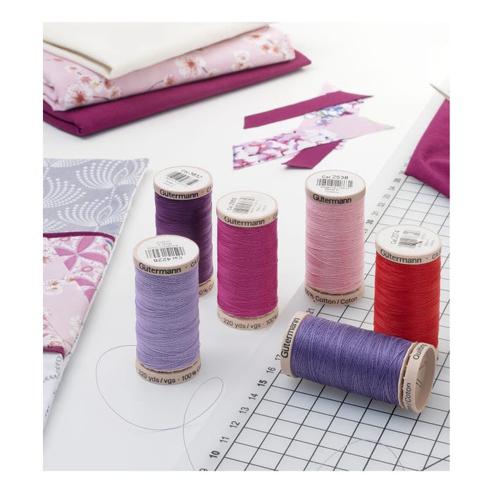 Gûtermann-Set 6 spoelen quilting 200m - Gütermann