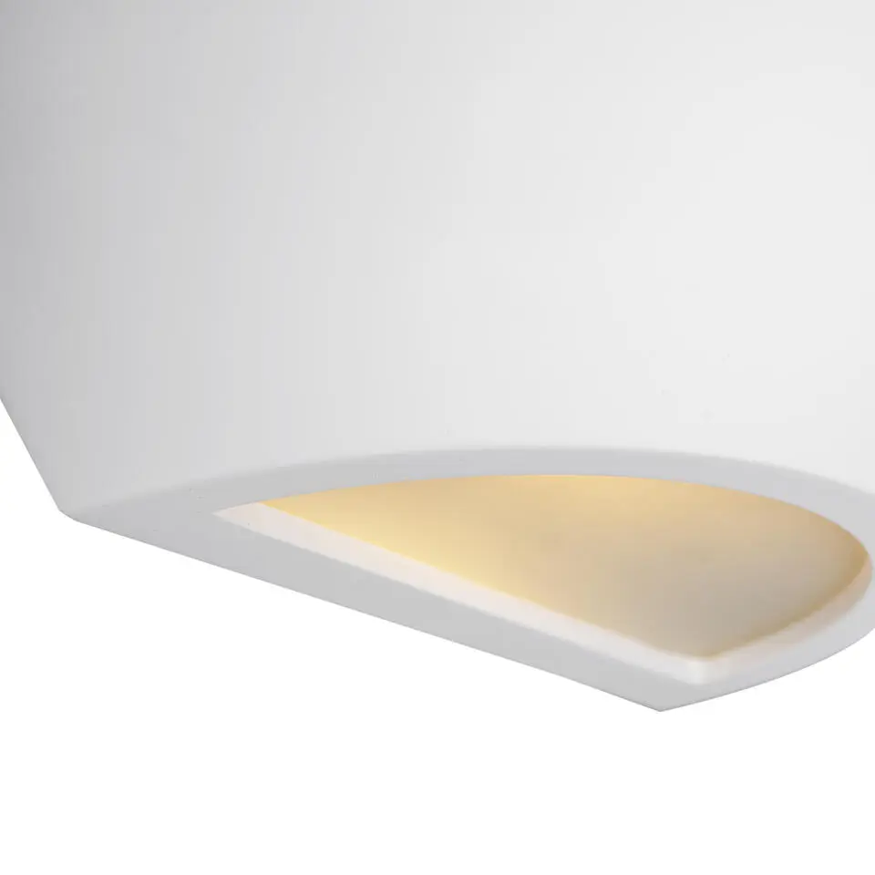 Qazqa wandlampen hiske wit e14