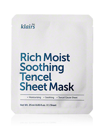dear, Klairs Rich Moist Soothing Tencel Sheet Mask 25ml