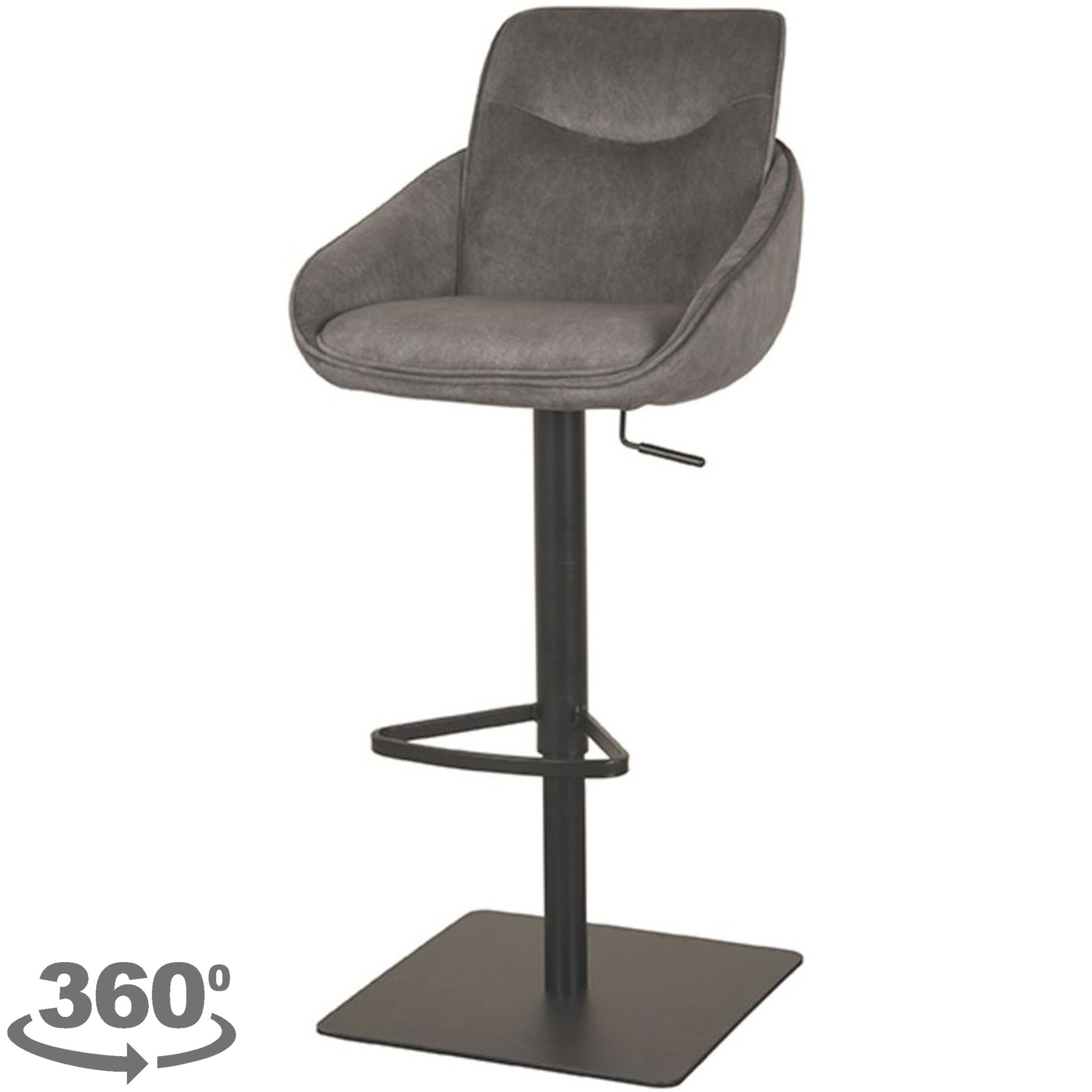 Barkruk Antraciet Cosmo DX-74.017 Beauty B52 x D58.5 x H88.5 cm