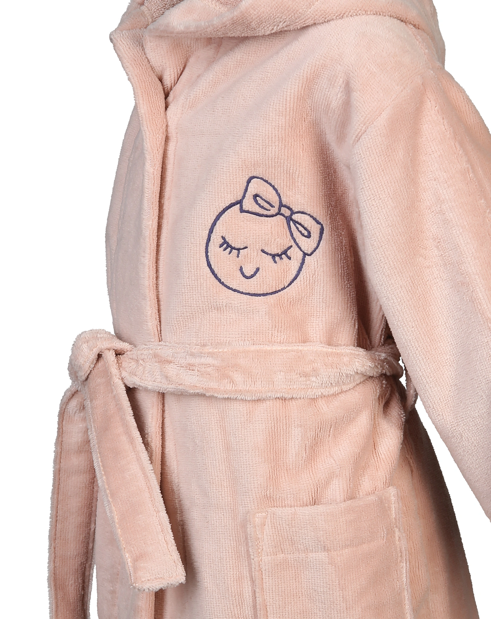 Bademantel SMILEY SOFT in rosa