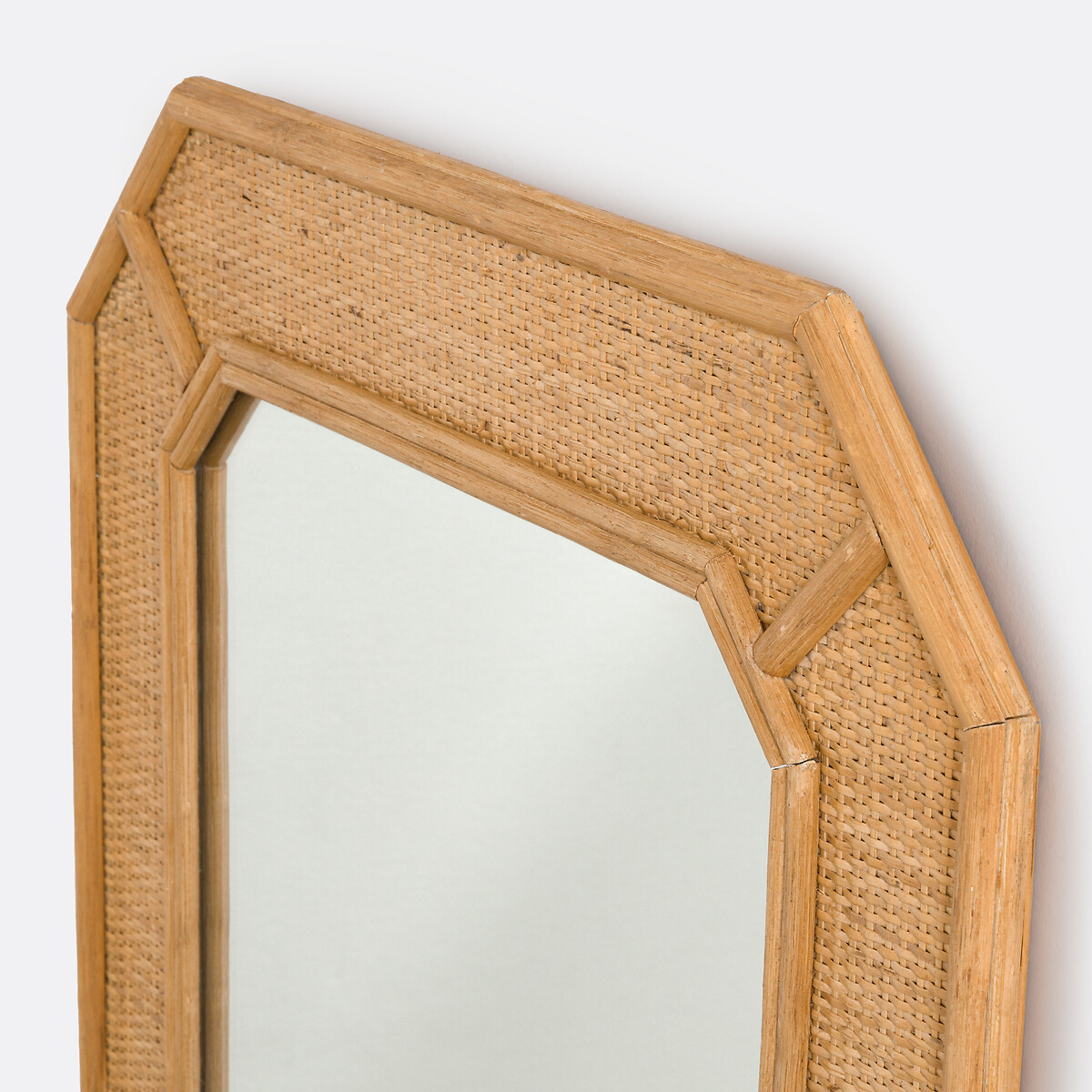 LA REDOUTE INTERIEURS<br>Espelho de vime e junco, 85x62 cm, Somea
