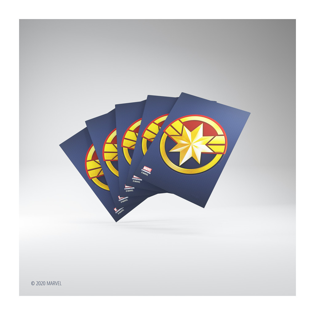 Gamegenic - Marvel Champions Art Sleeves - Captain Marvel
