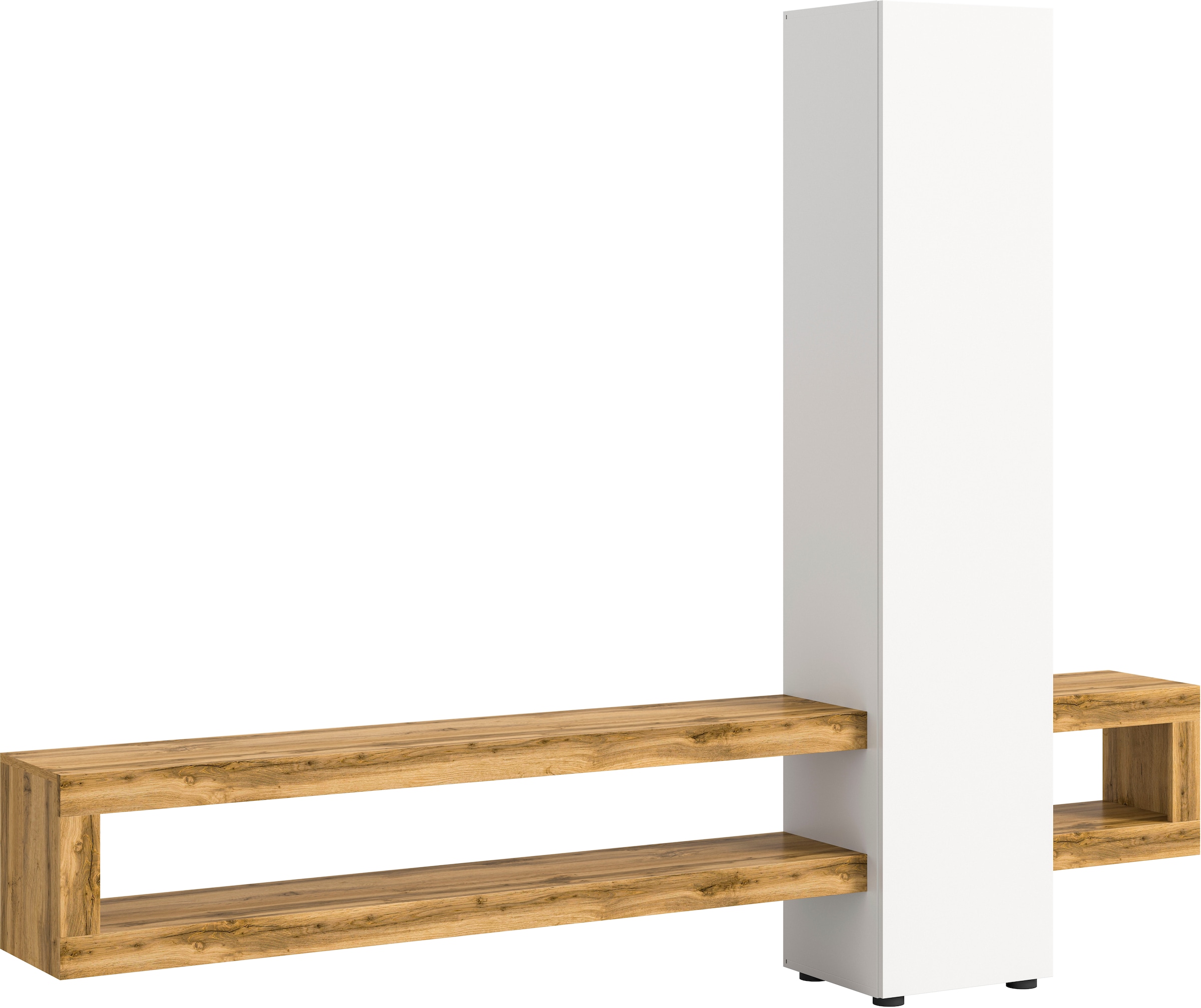 INOSIGN Wohnwand »Zolder, Breite 240 cm, push-to-open, 1 Tür, 3 Einlegeböden,« 2 Stk. tlg.