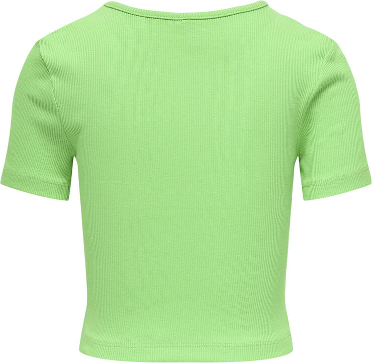 ONLY KOGNESSA S/S CUT OUT TOP BOX JRS Spring bouquet/front cut out