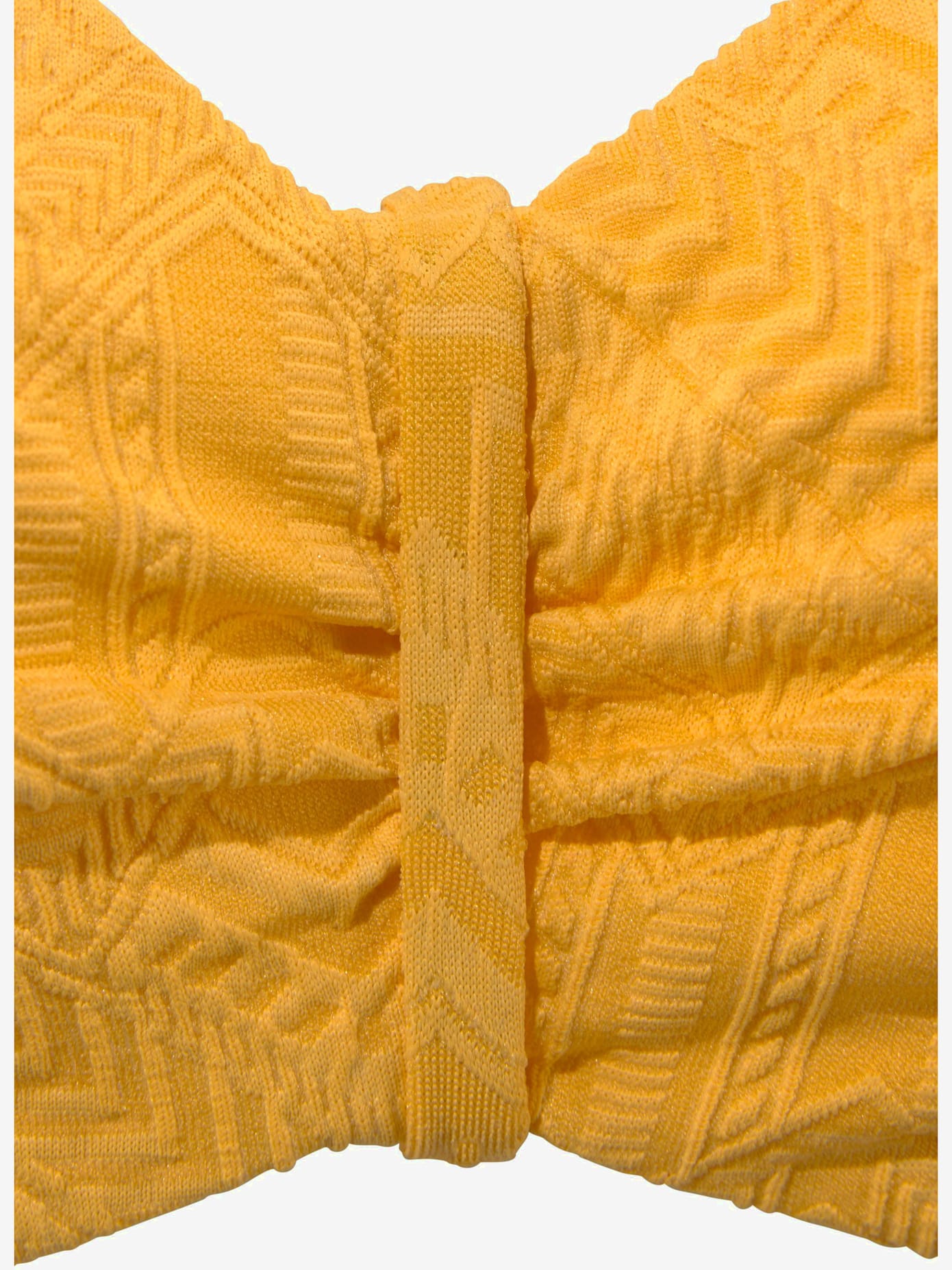Maillot de bain bandeau à armatures matière structurée tendance