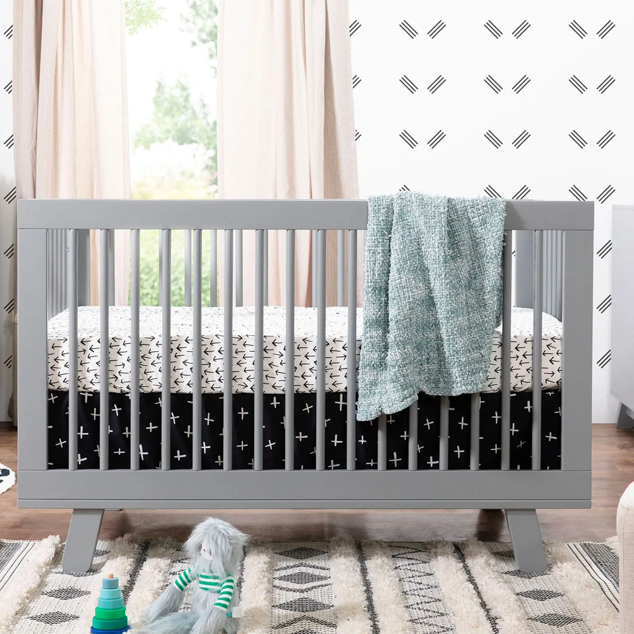 Babyletto Couchette Convertible 3 en 1 Hudson - Gris