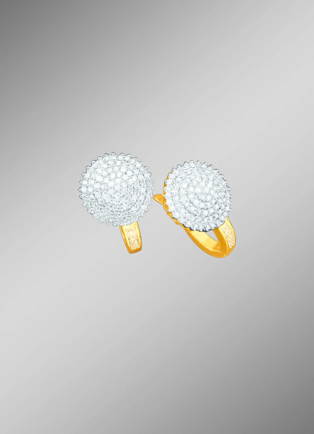 Hochwertige Diamant-Ohrringe mit 188 Diamanten