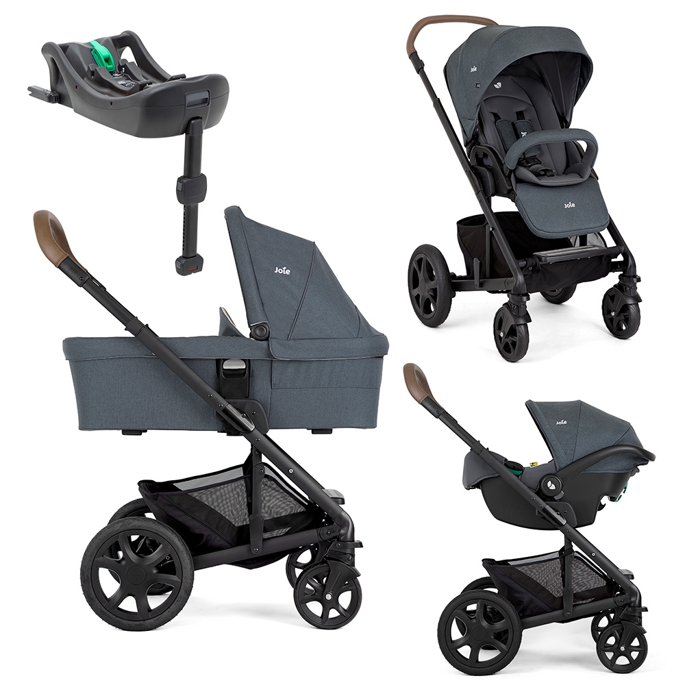 Joie Chrome Deluxe Reisesystem & Autositz & ISOFix-Autositzbasis-Set