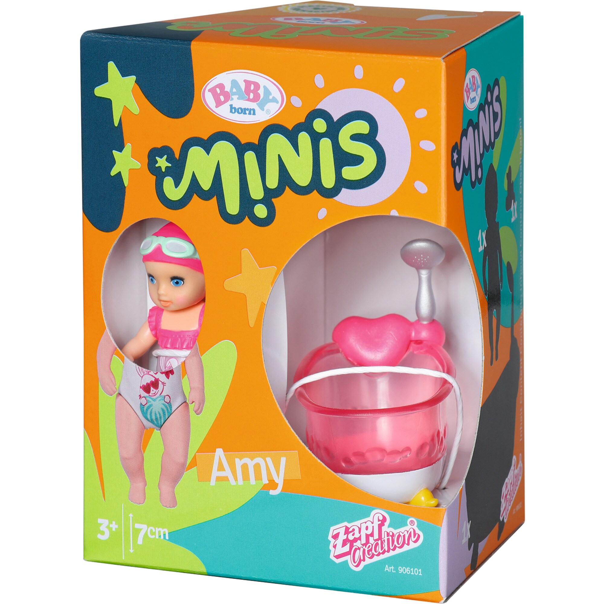 ZAPF Creation Spielfigur BABY born® Minis - Playset Badewanne mit Amy