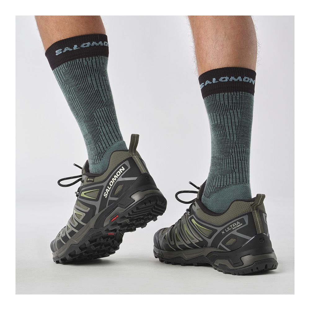 Salomon X ULTRA PIONEER GTX - Chaussures randonné Homme beluga/black/epsom