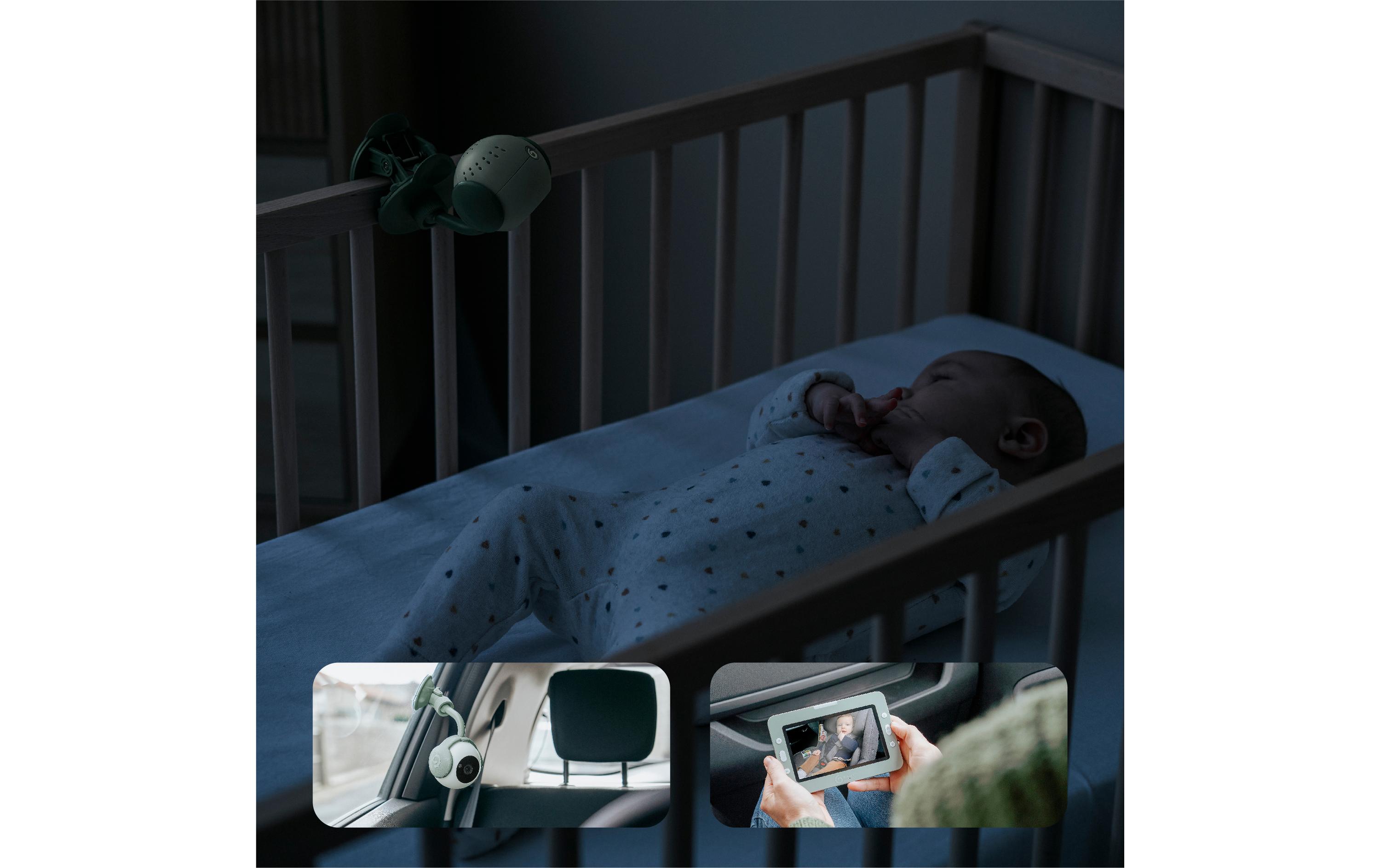Babyphone mit Kamera Yoo Go Plus HD Grün<br>Video-Babyphone mit hochwertigem Bildschirm