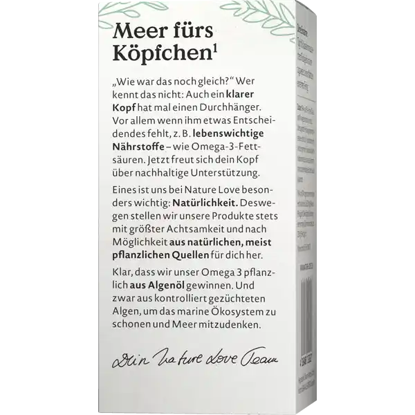 Veganes Omega 3 Kapseln