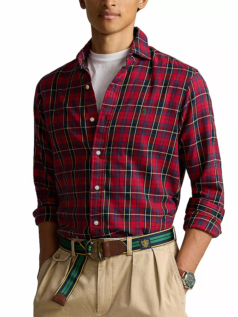 POLO RALPH LAUREN Hemd Regular Fit rot