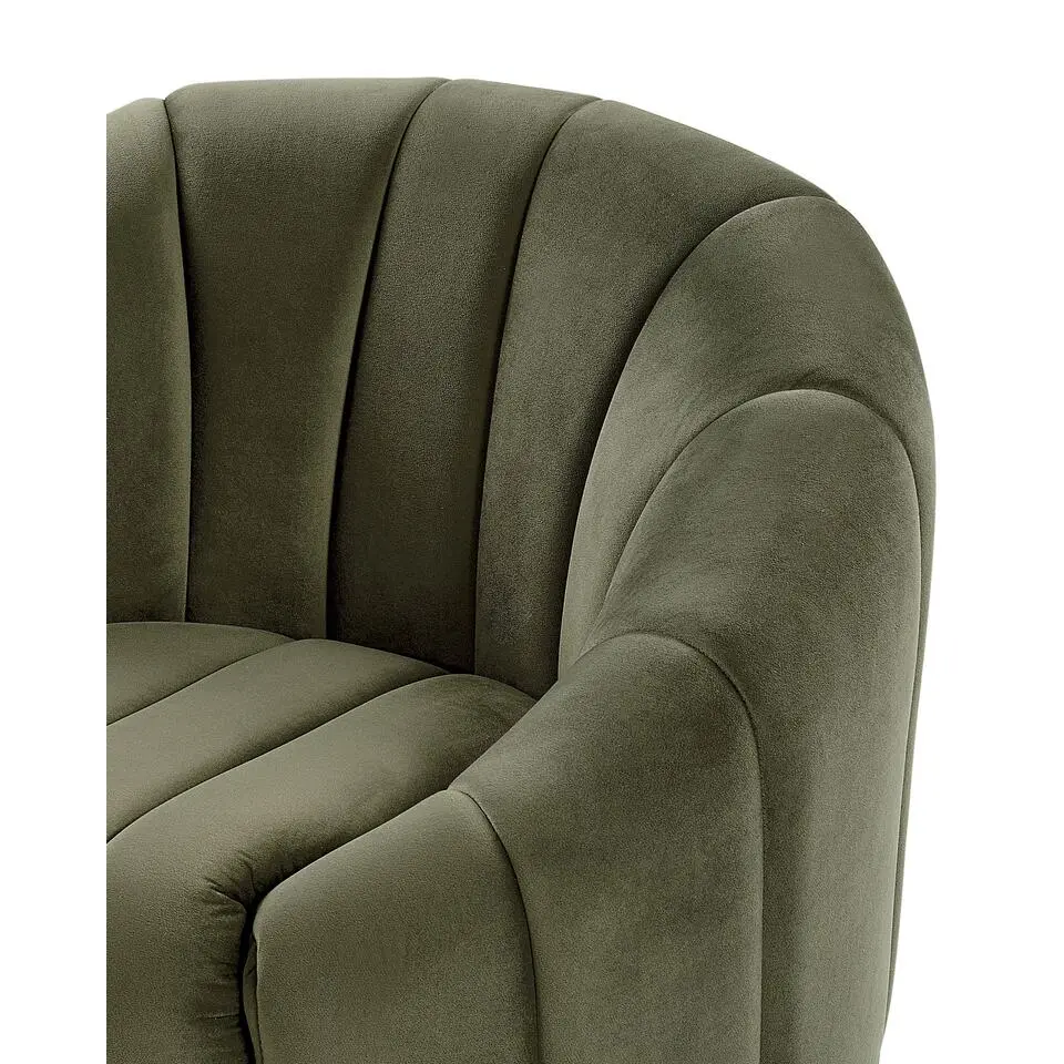 MALUNG - Fauteuil - Donkergroen - Fluweel