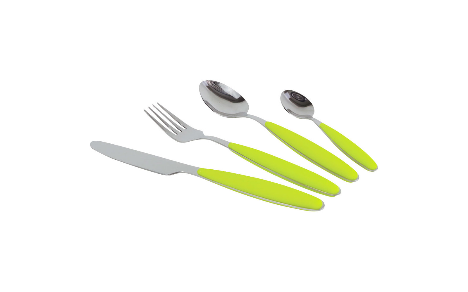 Gimex Edelstahlbesteck Set mit Soft-Touch-Griff 16 teilig braun