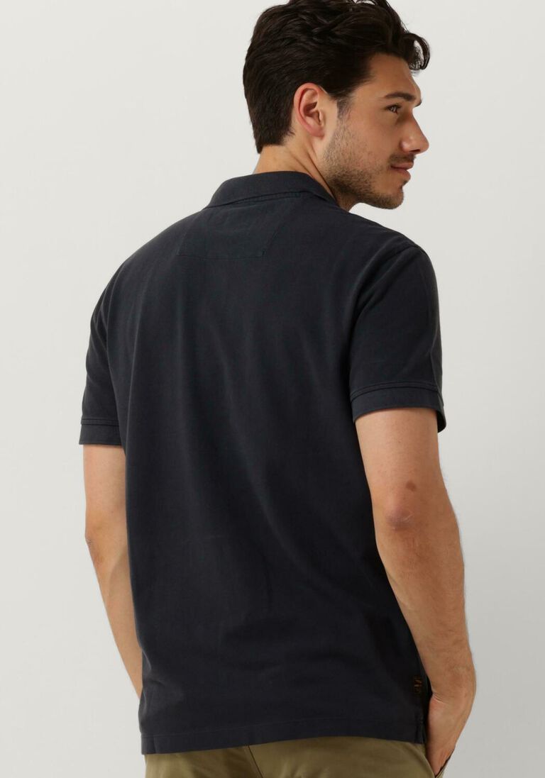 PME LEGEND blauwe pme legend polo short sleeve polo pique garment dye